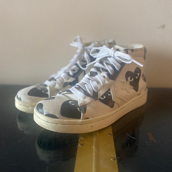 Converse x CDG play high top converse - Picture 1 of 2